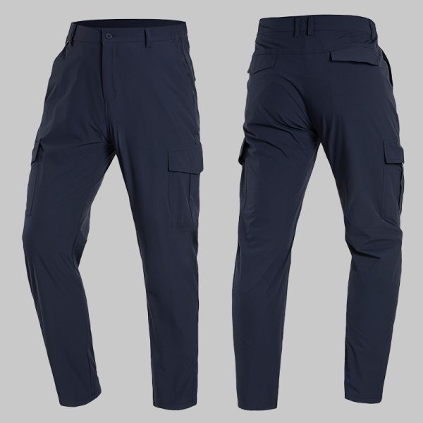 Summer Moisture-wicking stretch-fit Six-pocket cargo pants