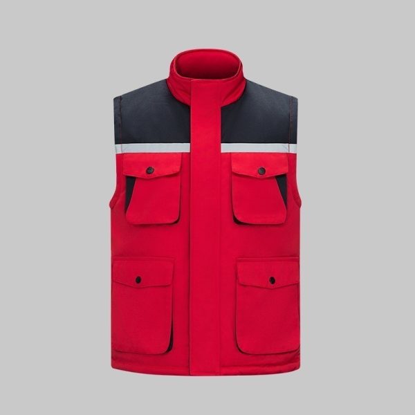 Winter high visibility anti-static work vest
