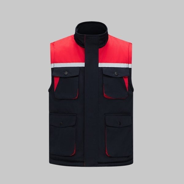 Winter high visibility anti-static work vest