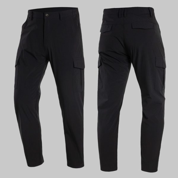 Summer Moisture-wicking stretch-fit Six-pocket cargo pants