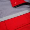 Colorblock large pocket high-visibility anti-static protective clothing suit