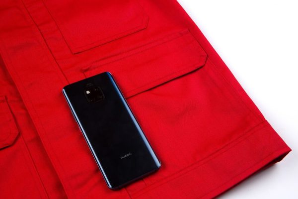 Colorblock large pocket high-visibility anti-static protective clothing suit