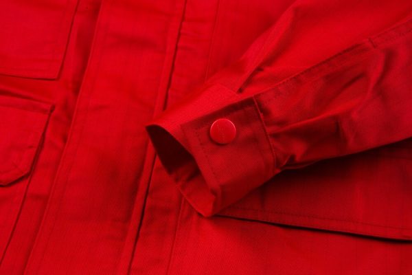 Colorblock large pocket high-visibility anti-static protective clothing suit