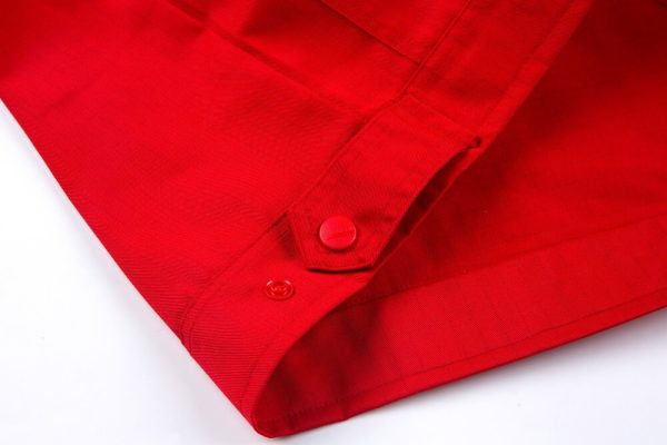 Colorblock large pocket high-visibility anti-static protective clothing suit