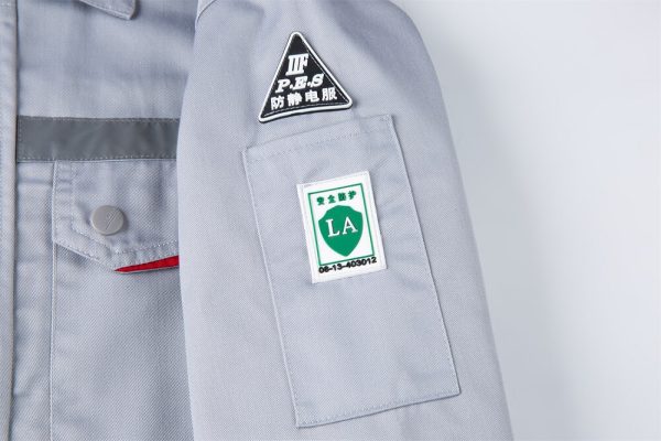 Three-dimensional pocket double-layer high-visibility anti-static work clothes suit