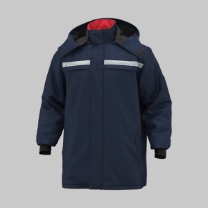 Veste de coton mi-longue haute visibilité