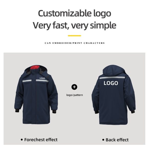 High-quality, high-visibility one-piece cotton jacket