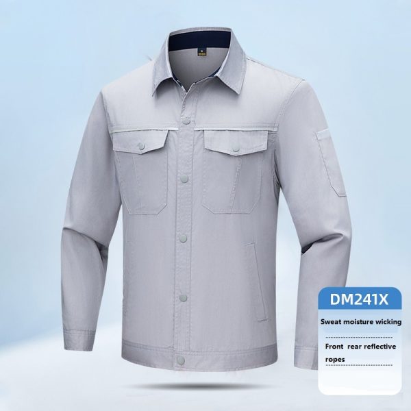 Summer sweat-wicking shirt work clothes