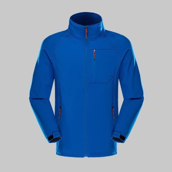 Single-layer softshell outdoor jacket