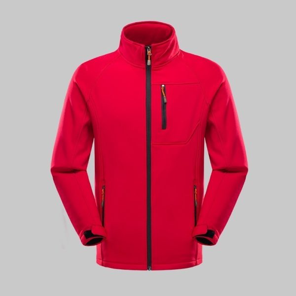 Single-layer softshell outdoor jacket