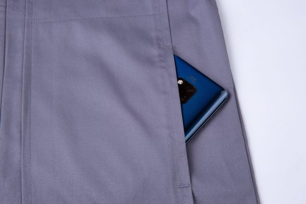 Summer Long-Sleeved Cotton Work Clothes with Multiple Reflective Stripes (QM2091X)