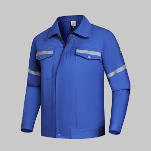 Summer Long-Sleeved Cotton Work Clothes with Multiple Reflective Stripes (QM2091X)