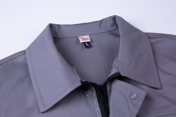 Summer Long-Sleeved Cotton Work Clothes with Multiple Reflective Stripes (QM2091X)