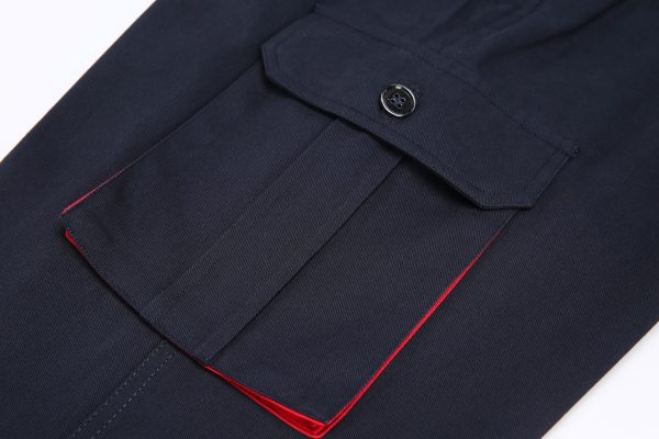 High-quality cotton four-pocket work pants