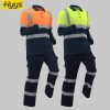 Quick-drying long-sleeved high-visibility polo suit