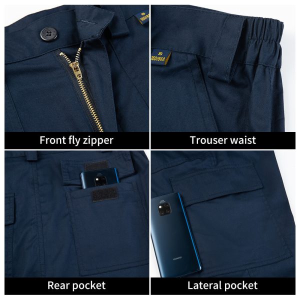 Quick-drying long-sleeved high-visibility polo suit