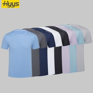 High-visibility crew neck short-sleeved workwear T-shirt