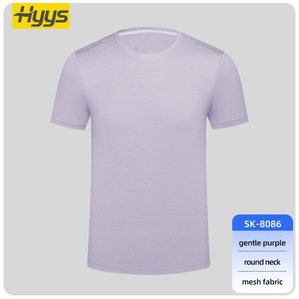 High-visibility crew neck short-sleeved workwear T-shirt