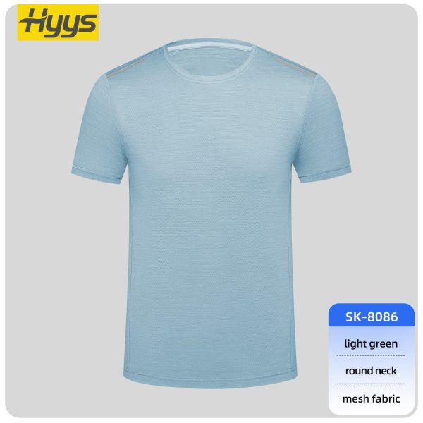 High-visibility crew neck short-sleeved workwear T-shirt