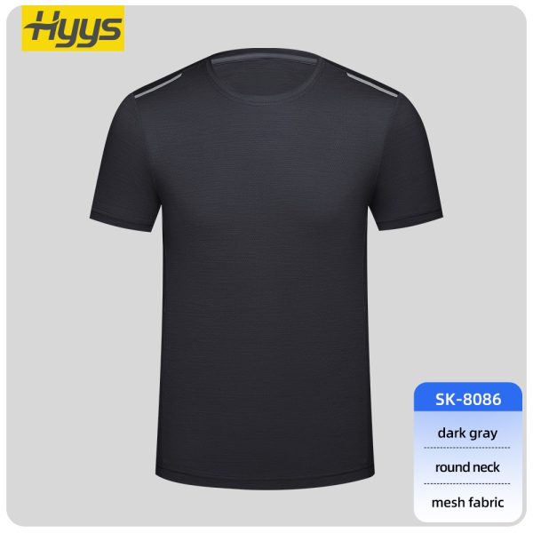 High-visibility crew neck short-sleeved workwear T-shirt