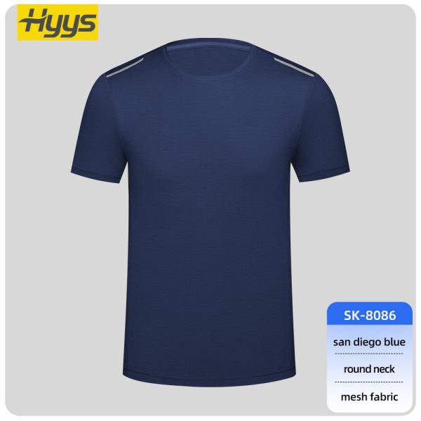 High-visibility crew neck short-sleeved workwear T-shirt