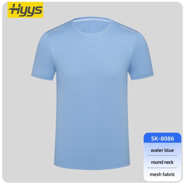 High-visibility crew neck short-sleeved workwear T-shirt