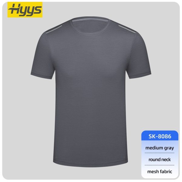 High-visibility crew neck short-sleeved workwear T-shirt