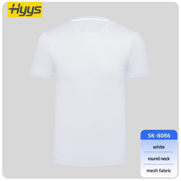 High-visibility crew neck short-sleeved workwear T-shirt