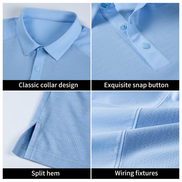 Quick-drying sweat-wicking work POLO