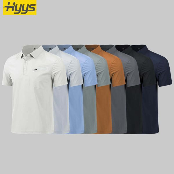 High-visibility solid color work T-shirt (stretchy, quick-drying, moisture-wicking, breathable)