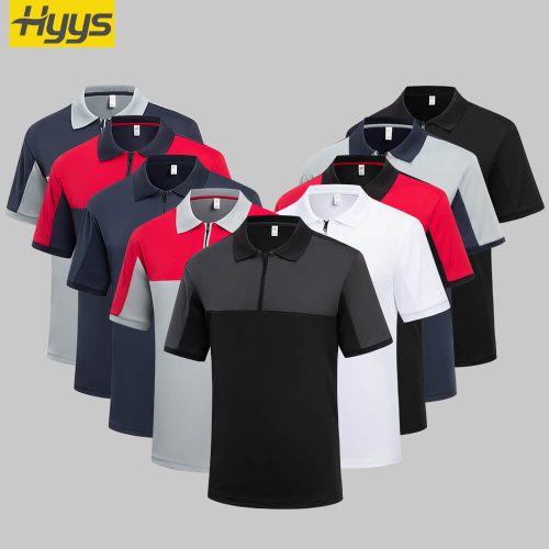 High Visibility Zipper Quick Dry Workwear T-shirt