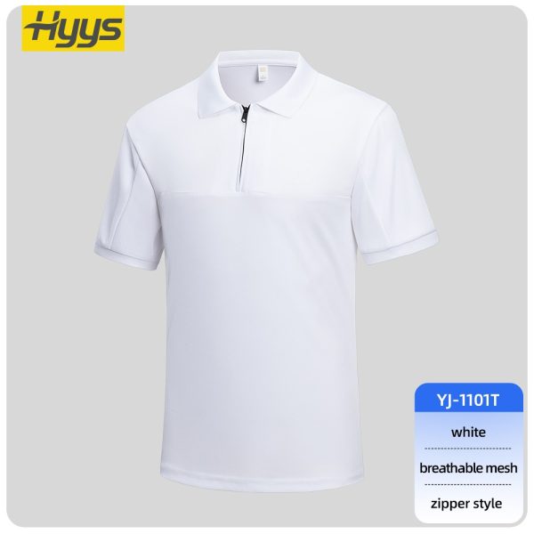 High Visibility Zipper Quick Dry Workwear T-shirt