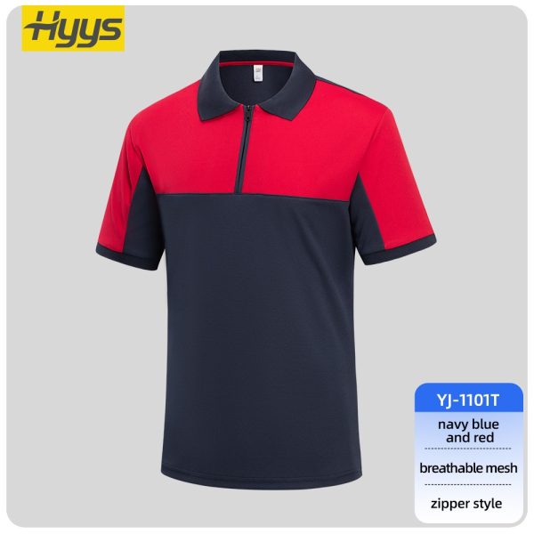 High Visibility Zipper Quick Dry Workwear T-shirt