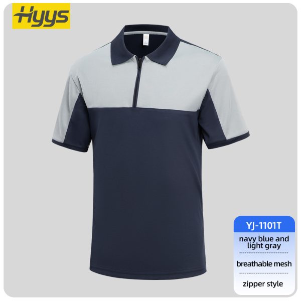 High Visibility Zipper Quick Dry Workwear T-shirt