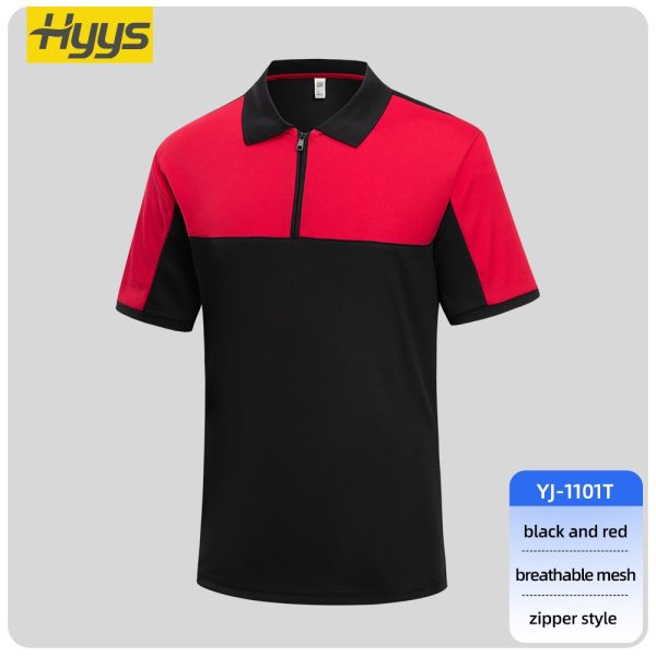 High Visibility Zipper Quick Dry Workwear T-shirt