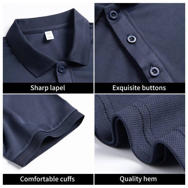 Breathable quick-drying solid color work T-shirt