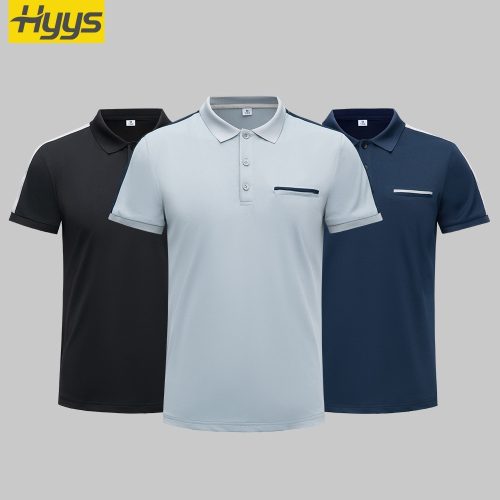 Stand collar quick-drying work T-shirt