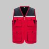 High-visibility color-blocking workwear vest