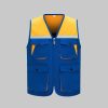 High-visibility color-blocking workwear vest
