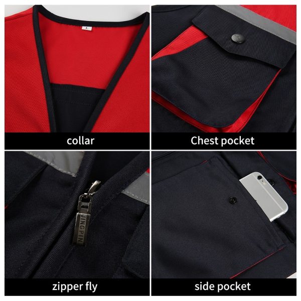 High-visibility color-blocking workwear vest