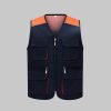 Colorblock Mesh Work Vest