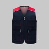 Colorblock Mesh Work Vest
