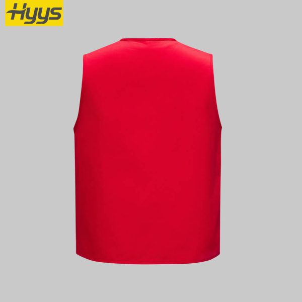 Solid Color Zipper Mesh Work Vest