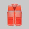 High visibility mesh work vest