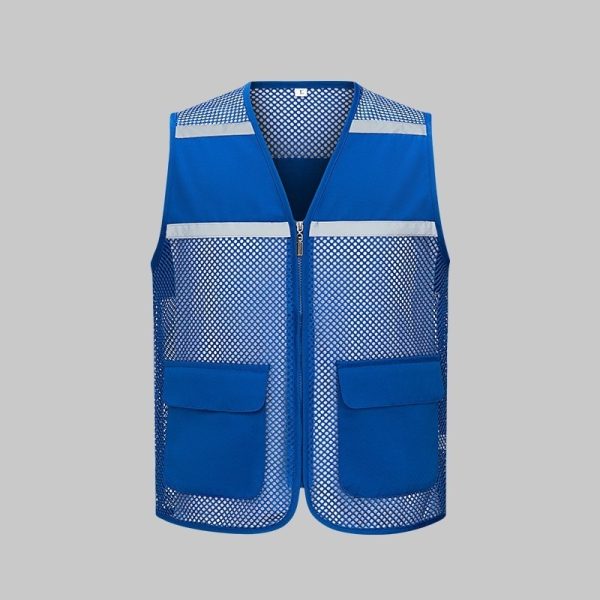 High visibility mesh work vest