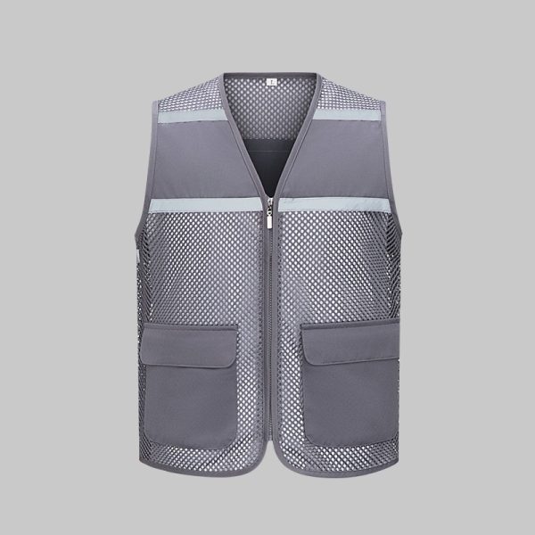 High visibility mesh work vest