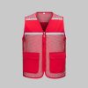 High visibility mesh work vest