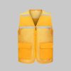 High visibility mesh work vest