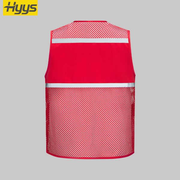 High visibility mesh work vest