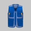 Multifunctional Colorblock Mesh Work Vest